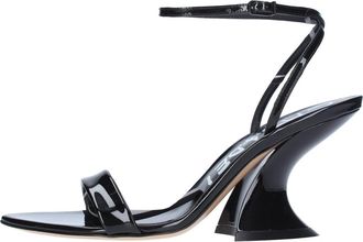 Casadei Elodie Sandalen - Dames - Sandalen met hakken - Zwart - 39 EU - Leer - Schoenen