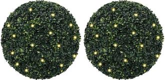 vidaXL Bolas De Boj Artificial Con Luces Led 2 Unidades 52 Cm Vidaxl