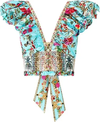 Camilla Mujer, Blusas y Camisas, Azul, Talla: M