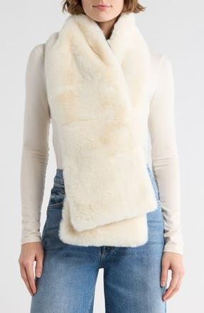 Kurt Geiger Poppy Faux Fur Scarf in Bone at Nordstrom Rack