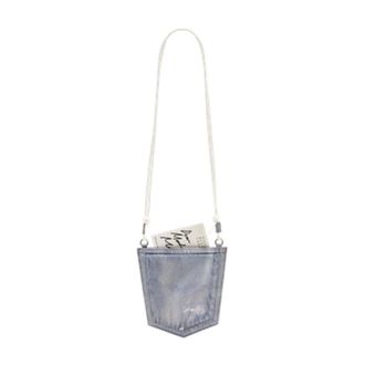 Maison Margiela Cross Body Bags, female, Blue, Size: ONE SIZE Pocket Crossbody