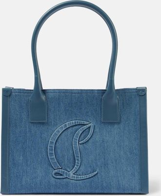 Christian Louboutin By My Side E/W Large denim tote bag