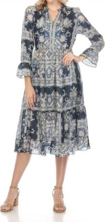 Johnny Was Lucrezia Dress (Slip) In Roman Paisley Scarf Print