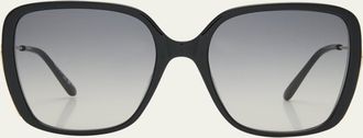 Chloé Square Acetate and Metal Sunglasses