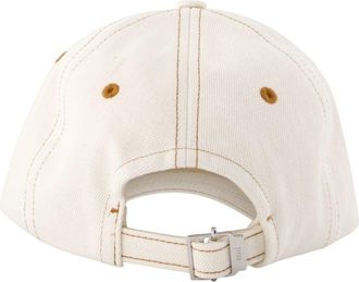 Ami Unisex Tobacco Ami De Coeur Cap - Paris Cotton White Accessories Hats