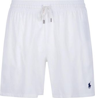 Polo Ralph Lauren Traveler Mid Trunk - Heren - Strandmode - Wit - XL - Polyester - Badmode