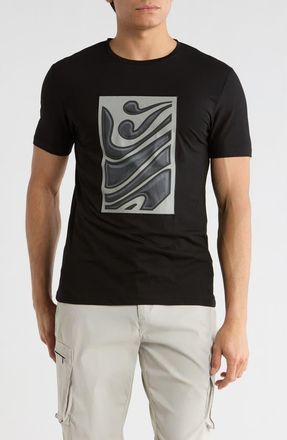 T.R. Premium 3D Abstract Graphic T-Shirt in Black at Nordstrom Rack, Size Xx-Large