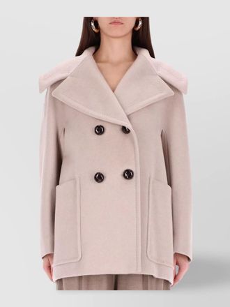 Max Mara oversized double-breasted coat large lapels