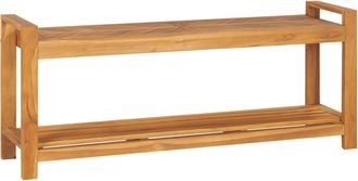 vidaXL Banco De Madera Maciza De Teca 120 Cm Vidaxl