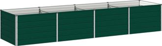 vidaXL Cama De Jard&iacute;n Elevada Verde 320 X 80 X 55 Cm Vidaxl