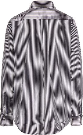 Carhartt Work in Progress Womens Shirt Daldry Stripe Black-Wax Stripe-Black-Wax Cotton Poplin Stripe/black/wax
