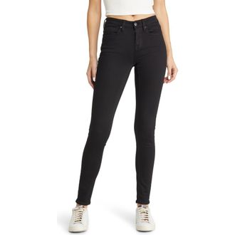 Vigoss Marley Ankle Skinny Jeans in Black at Nordstrom, Size 26