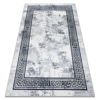 RugsX Rugsx - Alfombra Lavable Andre 1189 M&aacute;rmol, Griego Antideslizante - Negro / Blanco Black 160x220 Cm
