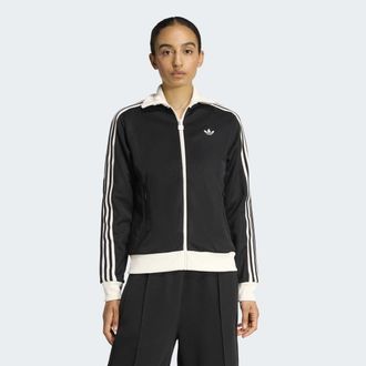 adidas Outdoorjacke ADIDAS ORIGINALS CLASSIC TT, Damen, Gr. XXL, schwarz, wei&szlig;, Obermaterial: 52% Baumwolle, 48% Polyester, Jacken Outdoorjacke