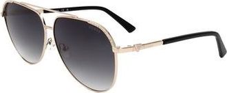 Guess Smoke Gradient Pilot Ladies Sunglasses GF00051 32B 61