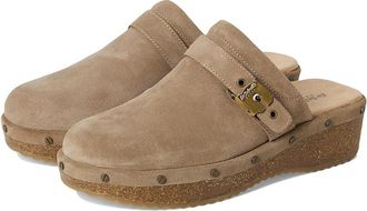 Dr. Scholls Original Flex Clog Mule/Clog Shoes Womens Shoes Taupe : 9.5 M, Leather/Suede