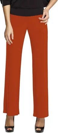 Frank Lyman Design Silky Knit Pant In Tangerine