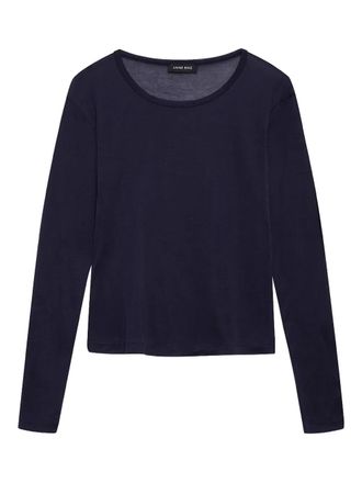 Anine Bing Sylvie long-sleeve T-shirt - Blue