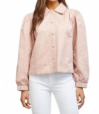 Fate Primrose Collared Jacket In Blush