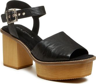 Kelsi Dagger Groove Platform Sandal in Black at Nordstrom, Size 5.5