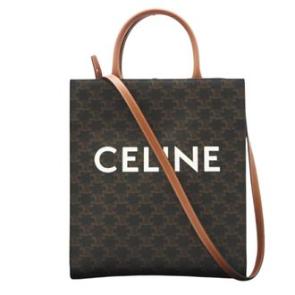 Celine Beige Brown White Coated Canvas Tote Bag (Pre-Owned)