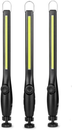 OEM L&aacute;mpara De Trabajo Cob De 3 Led Y 1200 Mah, Luz De Inspecci&oacute;n Para Taller Con Gancho Magn&eacute;tico Para Coche, Taller, Camping, Iluminaci&oacute;n De Emergencia 
