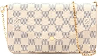 Louis Vuitton 2020 Elicie Damier Azur cross body bag - White