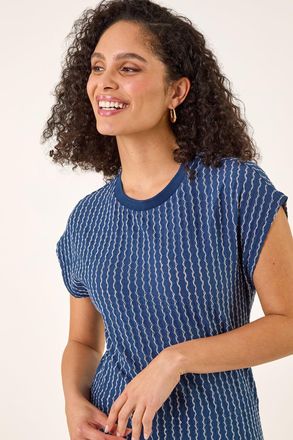 Roman Textured Stretch T-Shirt