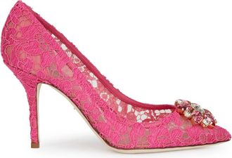 Dolce & Gabbana Hoge hakken pumps en slingbacks - Dames - Pumps - Roze - 36 1/2 EU - Leer - Schoenen
