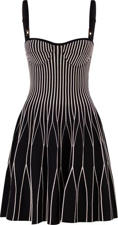 Elisabetta Franchi Zweifarbiges Strickkleid