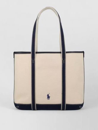 Polo Ralph Lauren tote bag contrast trim dual handles