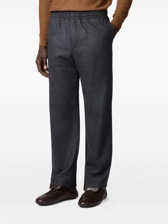 Tod's elasticated-waist trousers - men - Virgin Wool - L - Grey
