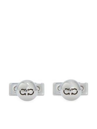 Ferragamo Gancini-ball cufflinks - Silver