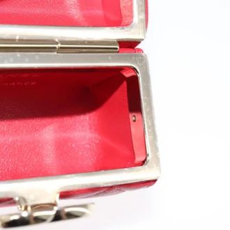 Chanel Pre-owned Mini Bag - Dames - Vintage Mini Tas - Rood - ONE Size - Leer - Vintage