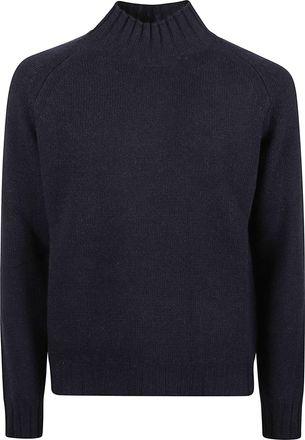 Aragona Raglan Sleeve High Turtleneck Pure Cashmere Sweater
