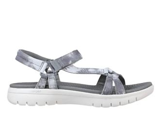 Skechers Womens On The Go Flex-Spring Fling Sandal In Grey