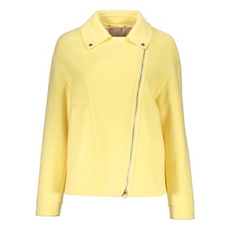 Herno Light Jackets, female, Yellow, S, Biker Jacket