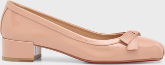 Christian Louboutin 30mm Mamaflirt Patent Ballerina Pumps