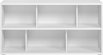 Miliboo Miliboo - Librer&iacute;a Baja De Madera Blanca 140 Cm Epure