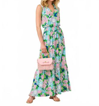 Lilly Pulitzer Amiria Maxi Dress In Starlight Navy Lydia The Lion