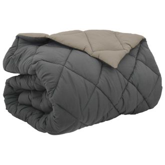 vidaXL Edred&oacute;n De Invierno Gris Claro Y Antracita 200 X 200 Cm Vidaxl