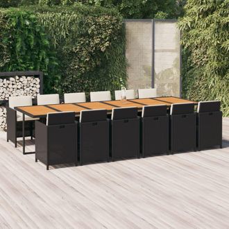 vidaXL Furniture Limited - Juego Comedor Jard&iacute;n 13 Pzas Con Cojines