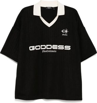 Five CM Polo con logo - Nero