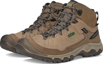 Keen Targhee IV Waterproof Hiking Boots Mens Climbing Shoes Brindle/Canteen : 10.5 D - Medium, Leather/Rubber