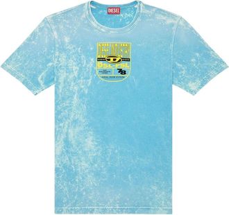 Diesel T-JUST-N17 distressed T-shirt - men - Cotton - S - Blue