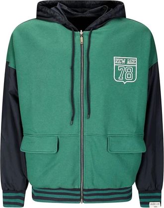 Golden Goose Omkeerbaar Hoodie Jack - Heren - Vesten met rits - Groen - L - Hoodies & sweatvesten