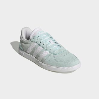 adidas Sneaker ADIDAS SPORTSWEAR BREAKNET SLEEK, Damen, Gr. 38,5, halo mint, cloud wei&szlig;, cloud wei&szlig;, Leder, Synthetik, Schuhe Sneaker