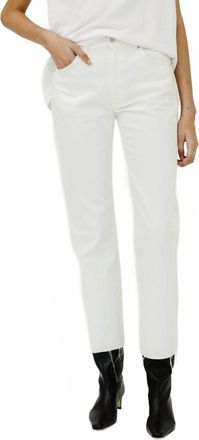 Nili Lotan Calla Straight Leg Jeans In Cream