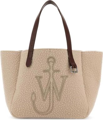 J.W.Anderson Belt Tote - Dames - Shoppers - Beige - ONE Size - Wol - Tassen