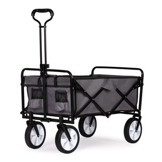 OEM Carrito De Jard&iacute;n Plegable Grande, Playa, Turista, Transporte, Gris